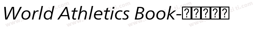World Athletics Book字体转换